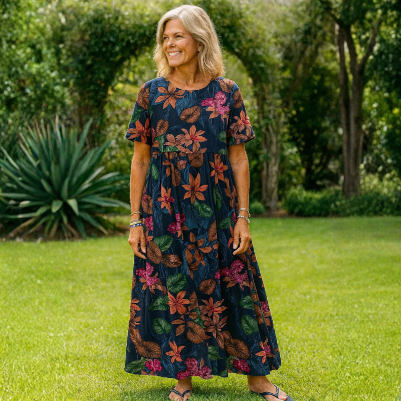 Lia Breezy Floral Maxi Dress