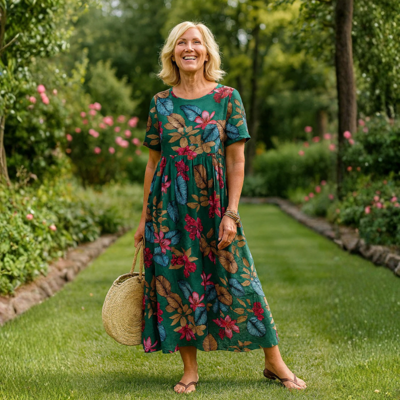 Lia Breezy Floral Maxi Dress