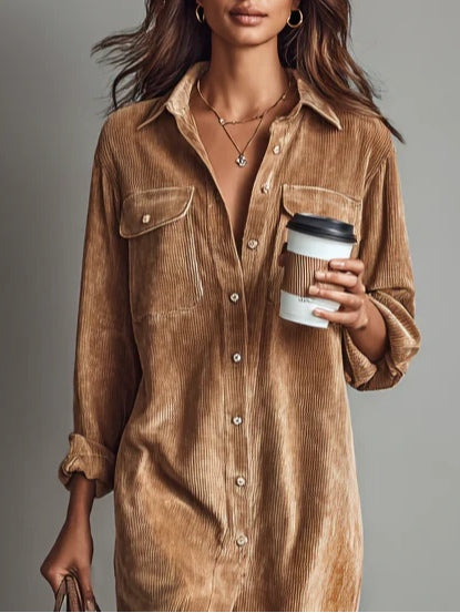 Rhea Urban Western Corduroy Dress