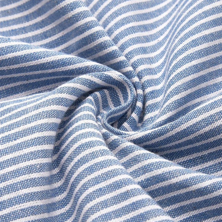 Alora Striped Button Midi Dress