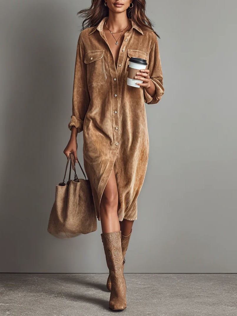 Rhea Urban Western Corduroy Dress